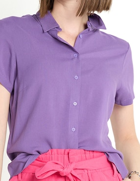 Blusa manga corta para mujer