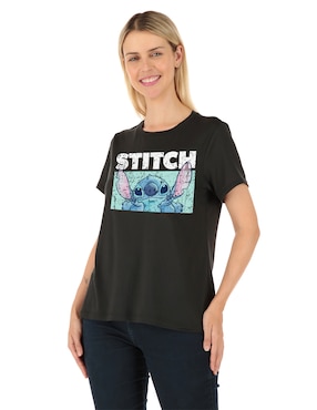 Playera Manga Corta Disney Cuello Redondo Para Mujer