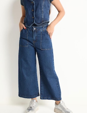 Jeans wide leg Non Stop corte cintura alta para mujer