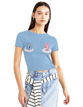 Playera Manga Corta Tycoon Cuello Redondo Para Mujer