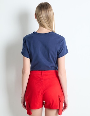 Playera manga corta Non Stop cuello redondo para mujer