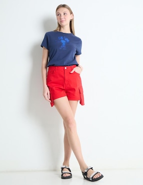 Playera manga corta Non Stop cuello redondo para mujer
