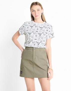 Playera manga corta Non Stop cuello redondo para mujer