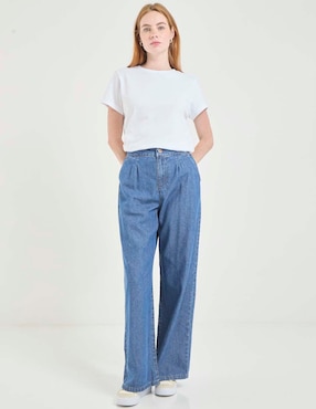 Jeans relaxed wide leg Non Stop para mujer