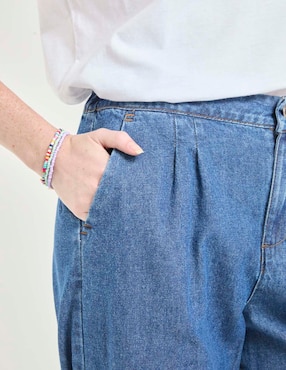 Jeans relaxed wide leg Non Stop para mujer