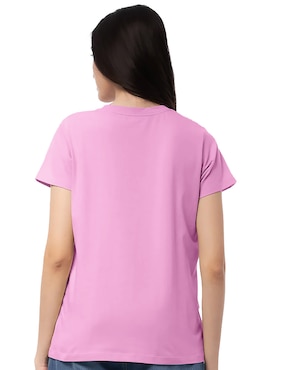 Playera manga corta Paramount cuello redondo para mujer