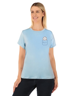 Playera Manga Corta Disney DTR Cuello Redondo Para Mujer