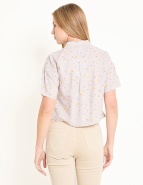 Blusa manga corta para mujer