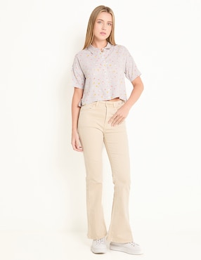 Blusa manga corta para mujer