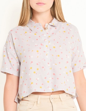 Blusa manga corta para mujer