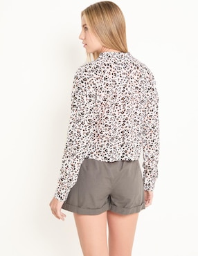 Blusa manga larga para mujer