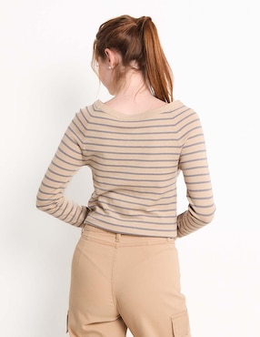 Suéter Non Stop cuello ojal para mujer