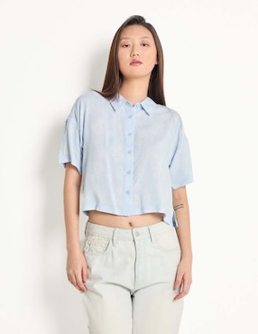 Blusa manga corta para mujer