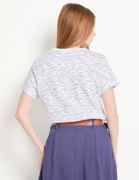 Playera manga corta Non Stop cuello redondo para mujer