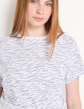 Playera manga corta Non Stop cuello redondo para mujer