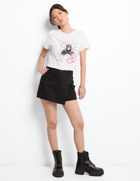 Playera manga corta Non Stop cuello redondo para mujer