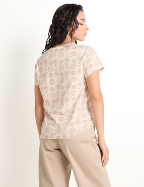 Playera manga corta Non Stop cuello redondo para mujer