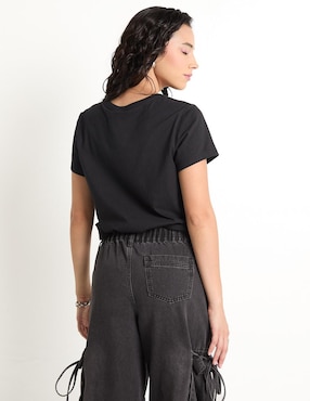 Playera manga corta Non Stop cuello redondo para mujer