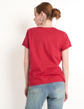 Playera manga corta Non Stop cuello redondo para mujer