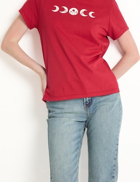 Playera manga corta Non Stop cuello redondo para mujer