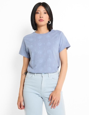 Playera manga corta Non Stop cuello redondo para mujer