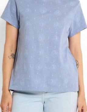Playera manga corta Non Stop cuello redondo para mujer