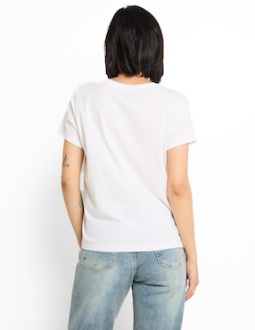 Playera manga corta Non Stop cuello redondo para mujer