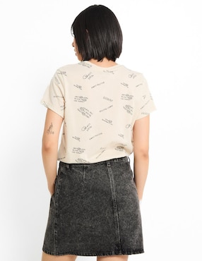 Playera manga corta Non Stop cuello redondo para mujer