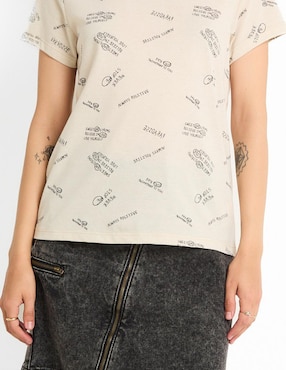 Playera manga corta Non Stop cuello redondo para mujer