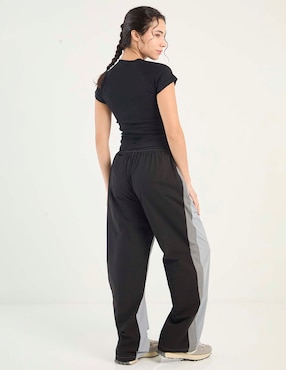 Pants straight Non Stop con jareta para mujer