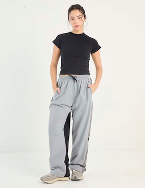 Pants straight Non Stop con jareta para mujer