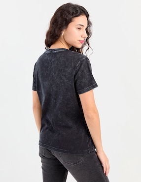 Playera manga corta Non Stop cuello redondo para mujer