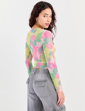 Blusa Non Stop manga larga para mujer
