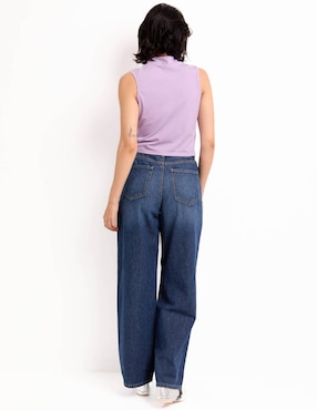 Jeans relaxed wide leg Non Stop para mujer