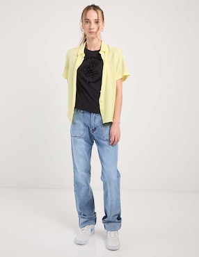 Playera manga corta Non Stop cuello redondo para mujer