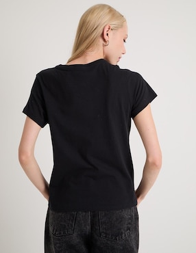 Playera manga corta Non Stop cuello redondo para mujer