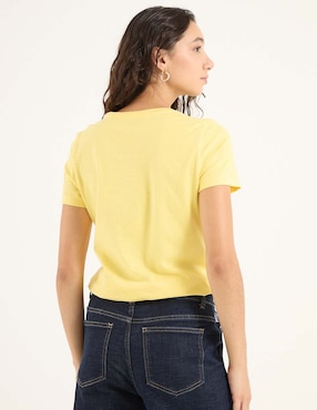 Playera manga corta Non Stop cuello redondo para mujer