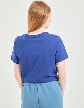 Playera manga corta Non Stop cuello redondo para mujer