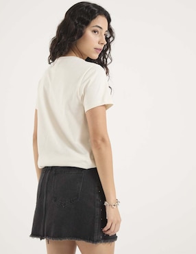 Playera manga corta Non Stop cuello redondo para mujer