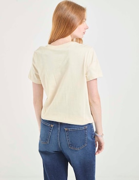 Playera manga corta Non Stop cuello redondo para mujer