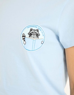 Playera manga corta Non Stop cuello redondo para mujer
