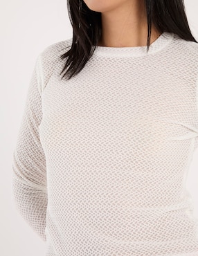 Playera manga larga Non Stop cuello redondo para mujer