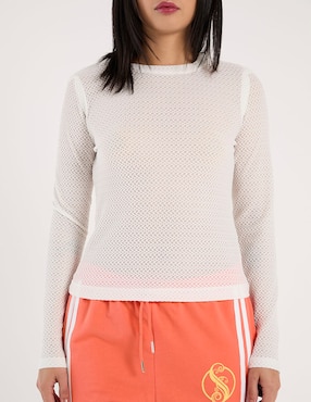 Playera manga larga Non Stop cuello redondo para mujer