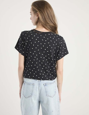 Playera manga corta Non Stop cuello redondo para mujer