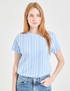 Playera manga corta Non Stop cuello redondo para mujer
