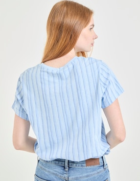 Playera manga corta Non Stop cuello redondo para mujer