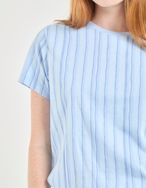 Playera manga corta Non Stop cuello redondo para mujer
