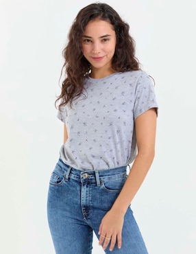 Playera manga corta Non Stop cuello redondo para mujer