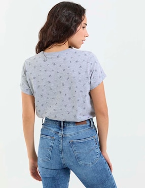 Playera manga corta Non Stop cuello redondo para mujer
