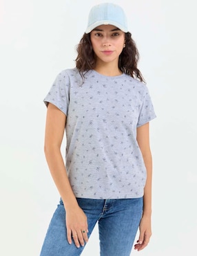Playera manga corta Non Stop cuello redondo para mujer